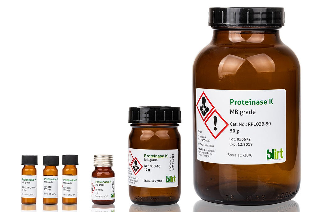 Proteinase K MB Grade in Lyophiylized power at LabConsulting in Vienna